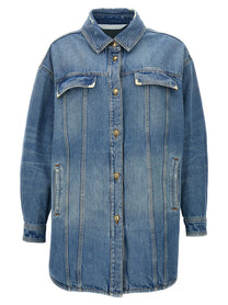 PALM ANGELS - PALM ANGELS - ’Washed Logo’ jacket - Women’s Outerwear