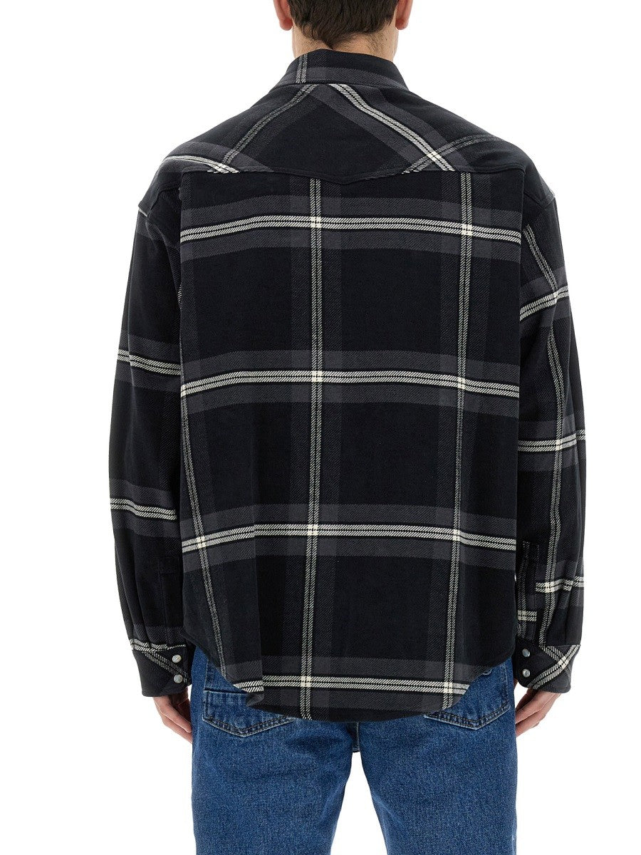 Palm Angels - Monogram Shirt - Home-&gt;Man-&gt;Clothing-&gt;SPORTS JACKETS