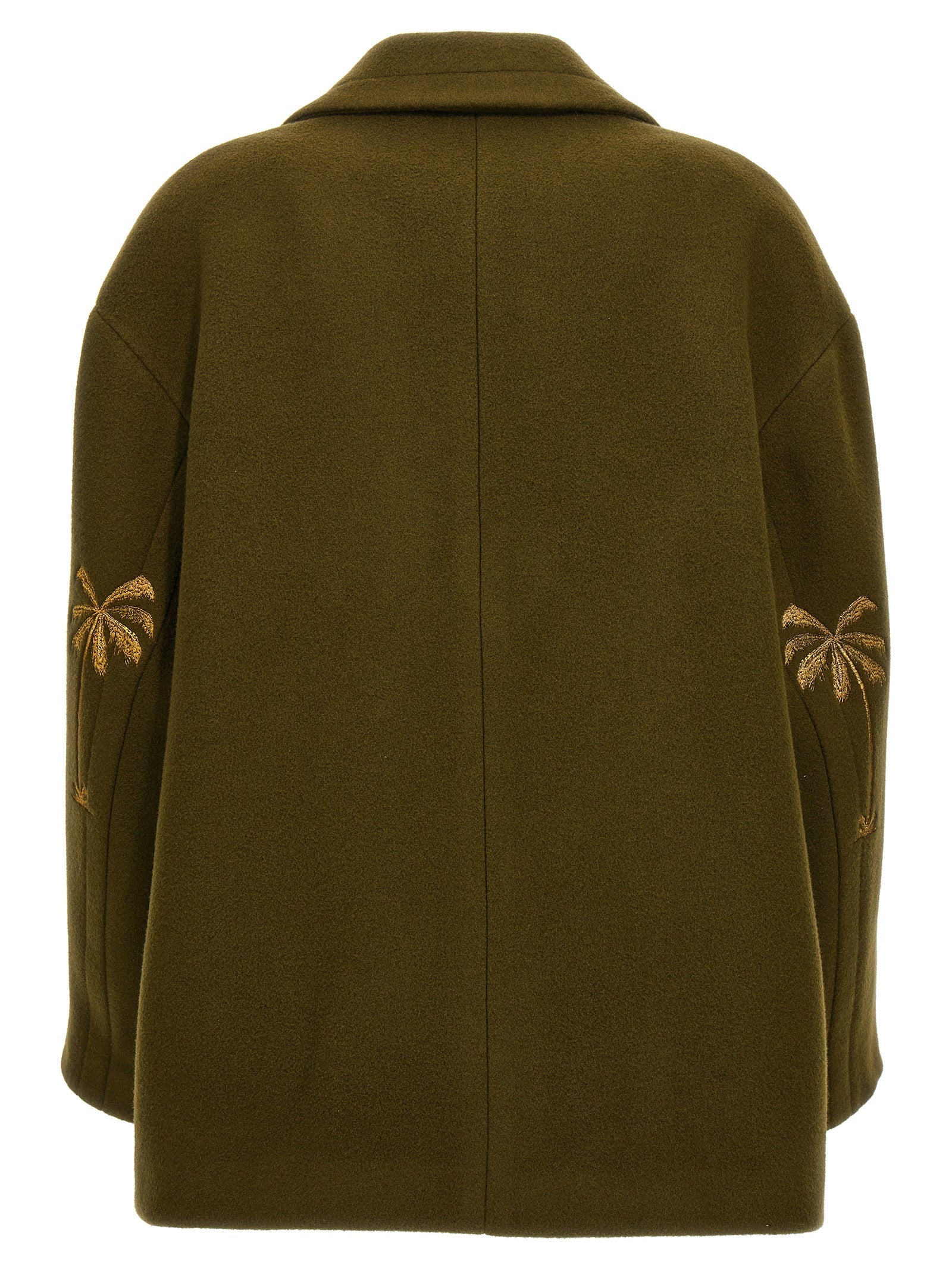 PALM ANGELS - PALM ANGELS - Palm embroidery coat - Women’s Outerwear