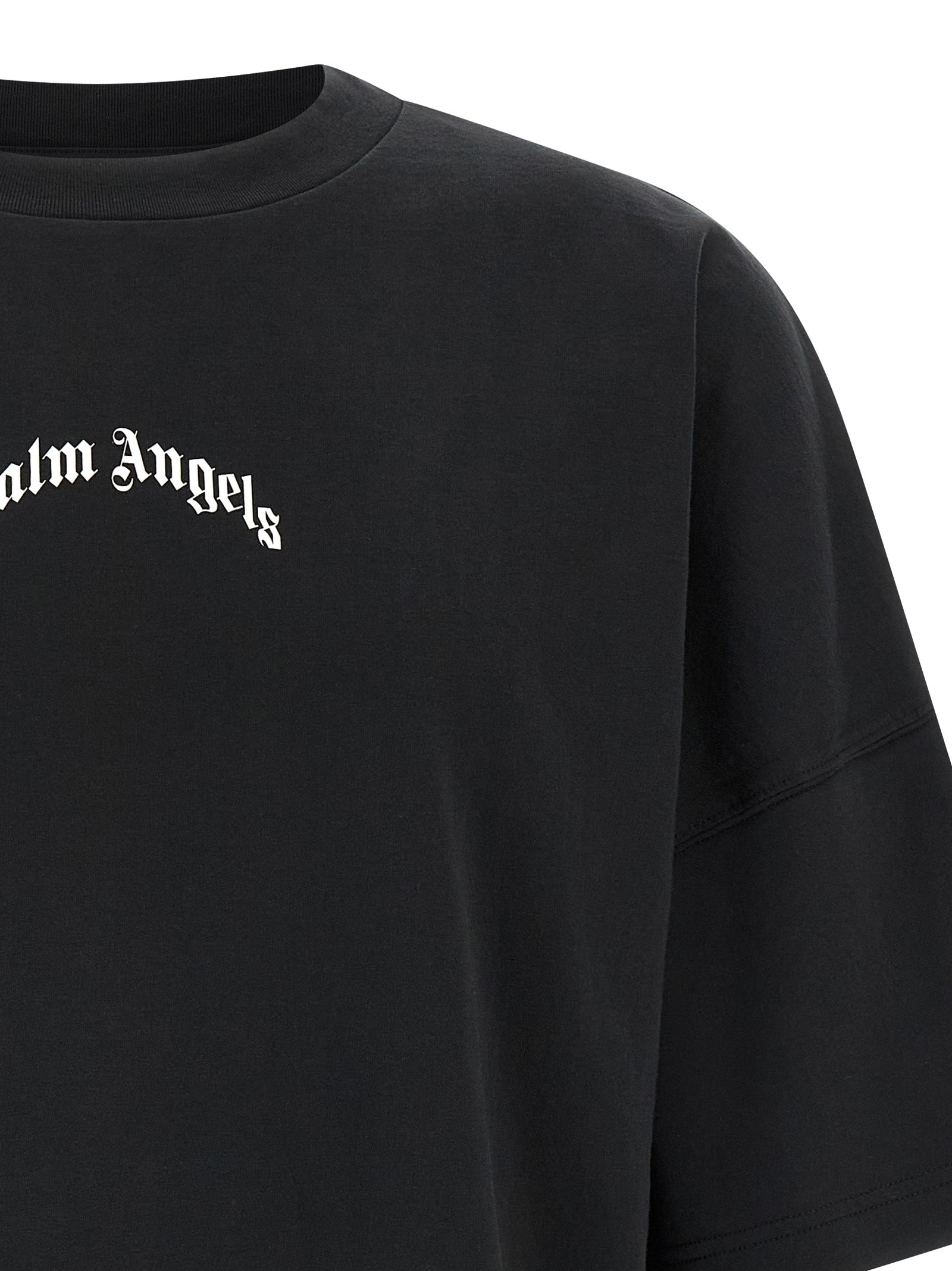 PALM ANGELS - PALM ANGELS - ’Back Curved Logo’ T-shirt - Men’s Tops