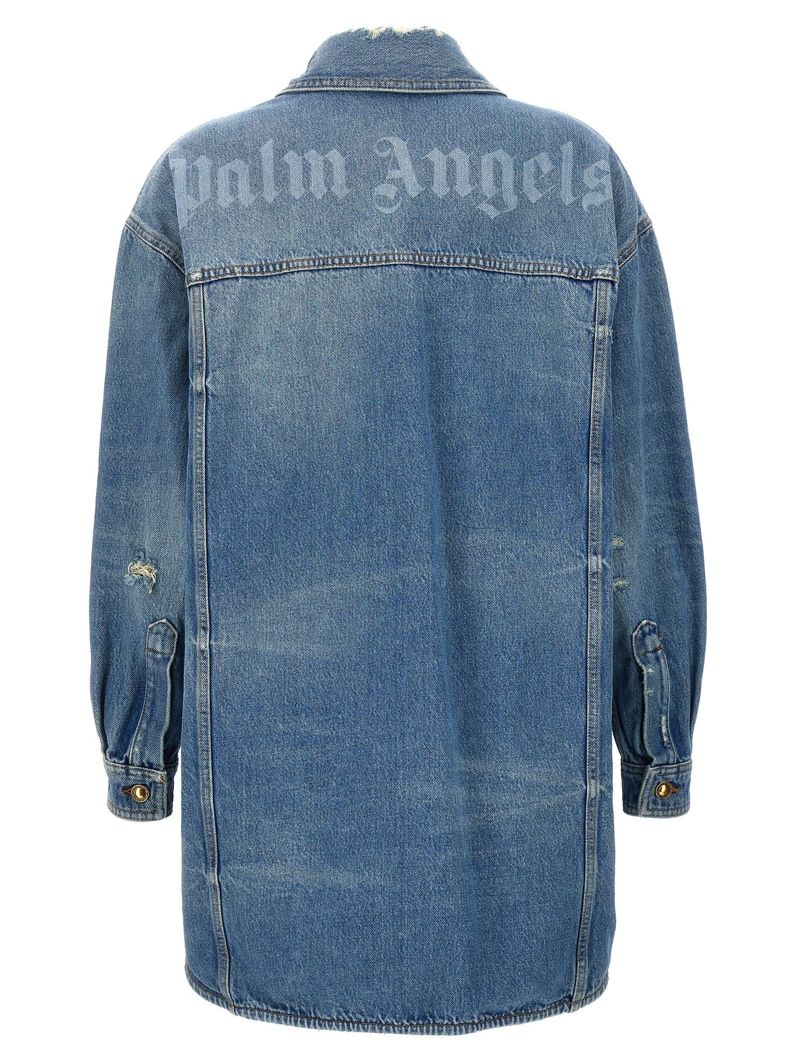 PALM ANGELS - PALM ANGELS - ’Washed Logo’ jacket - Women’s Outerwear