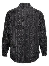 PALM ANGELS - PALM ANGELS - All Monogram Quilted Dover jacket - Men’s Outerwear