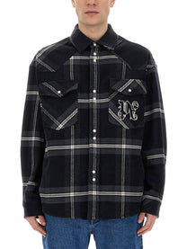Palm Angels - Monogram Shirt - Home-&gt;Man-&gt;Clothing-&gt;SPORTS JACKETS