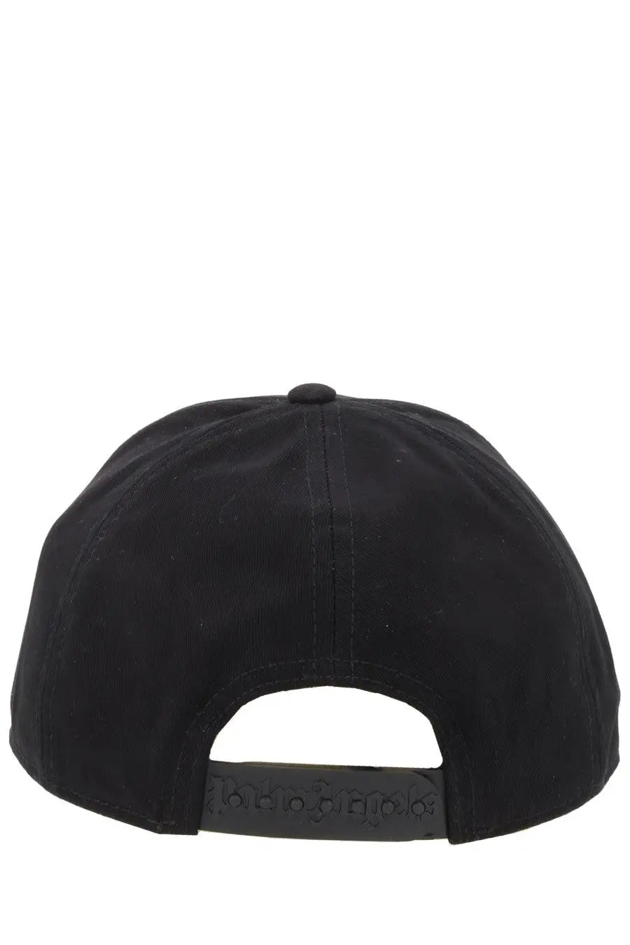 Palm angels men’s cappello da baseball overlogo black cap with structured crown and adjustable strap