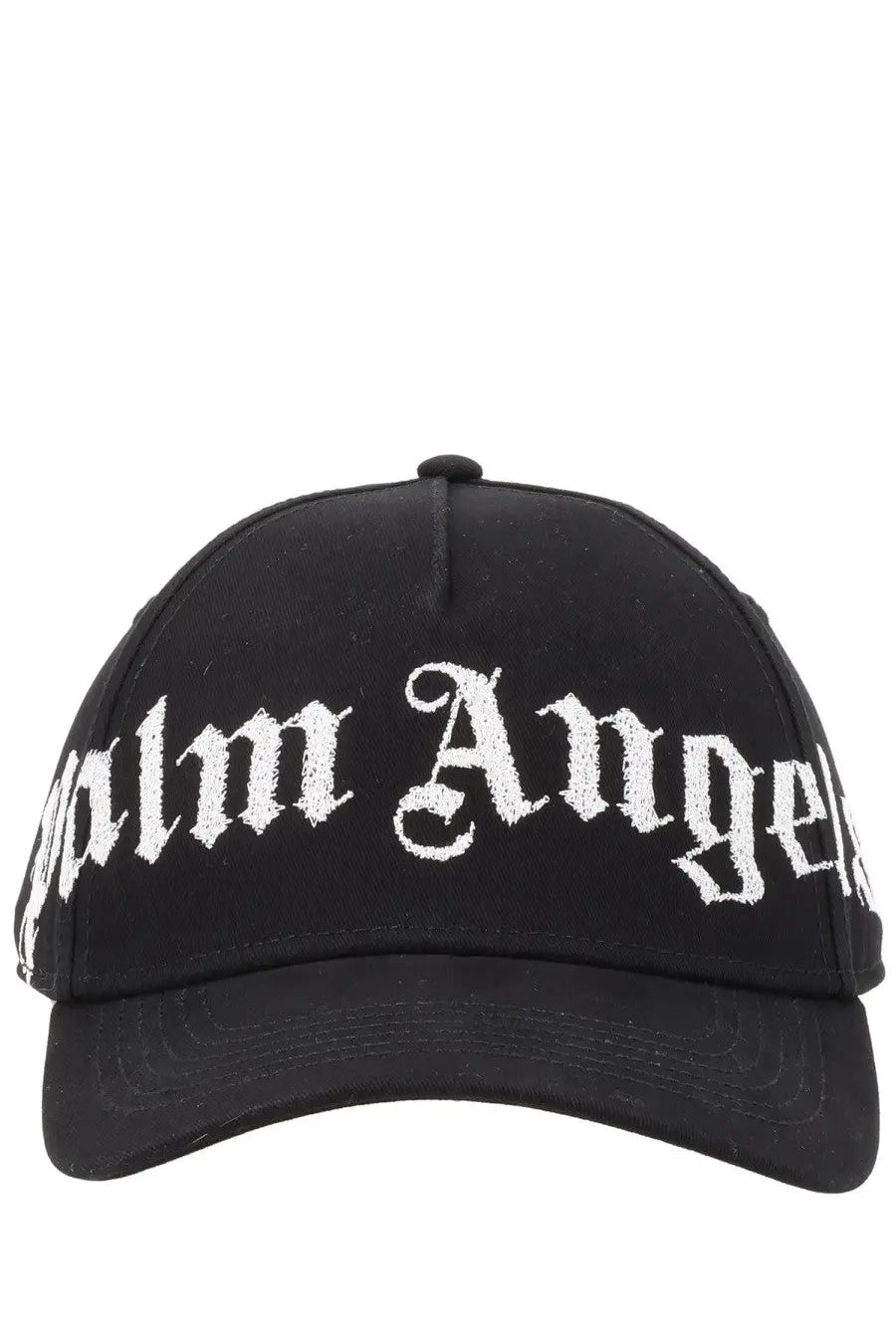 Black Palm Angels men’s baseball cap in black with a white embroidered logo perfect for casual wear