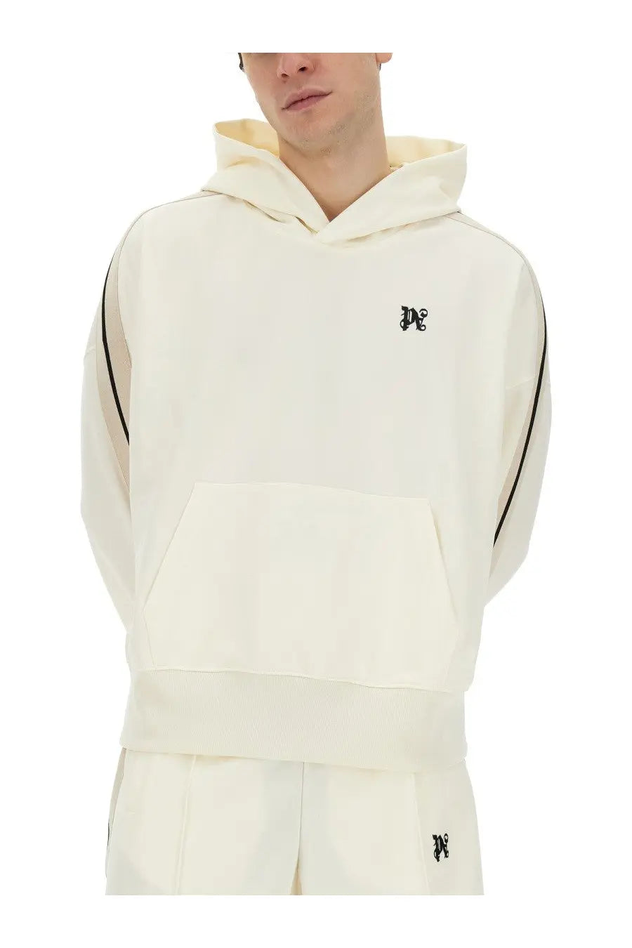 Palm Angels Men's Monogram Sweatshirt White, view 4