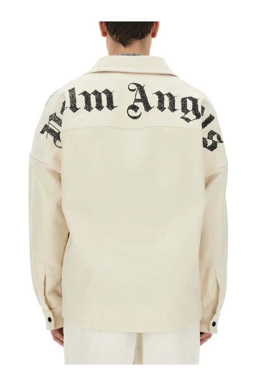 Palm Angels Men's Overshirt Check White, view 3