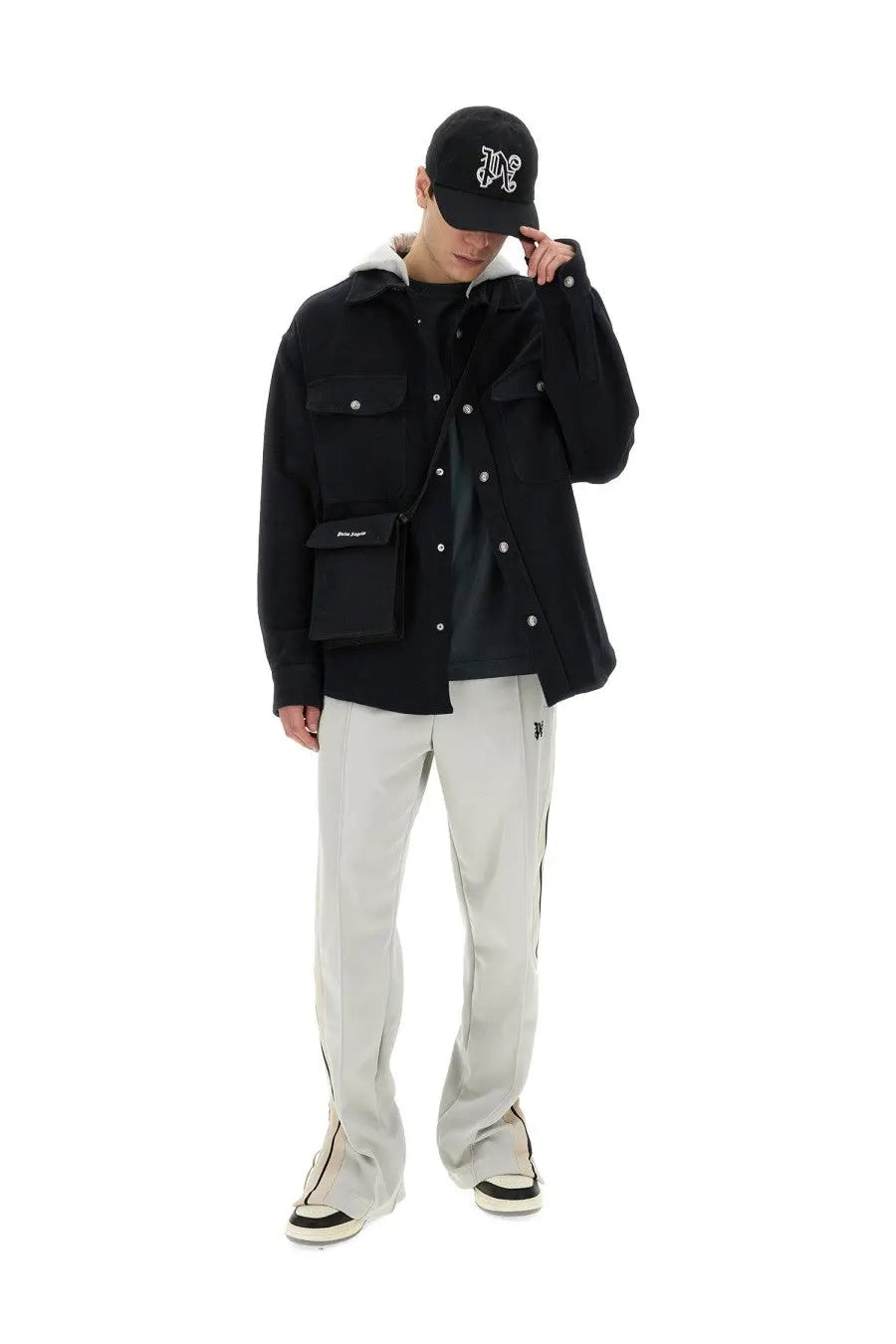 Palm Angels Men's Shirt Jacket Black, view 2