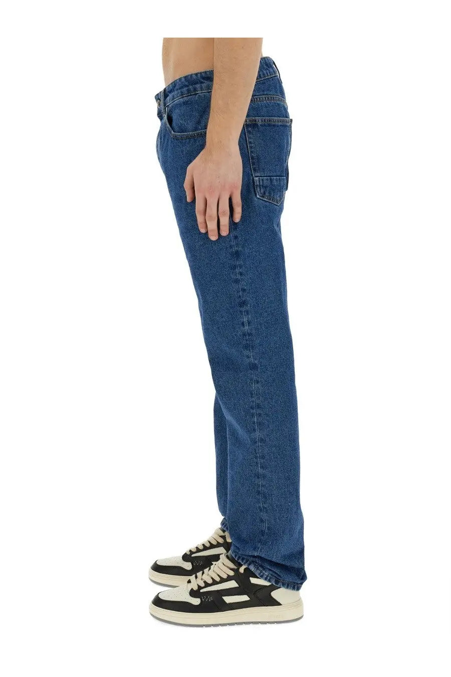 Palm Angels Men's Straight Leg Jeans Blue, view 4