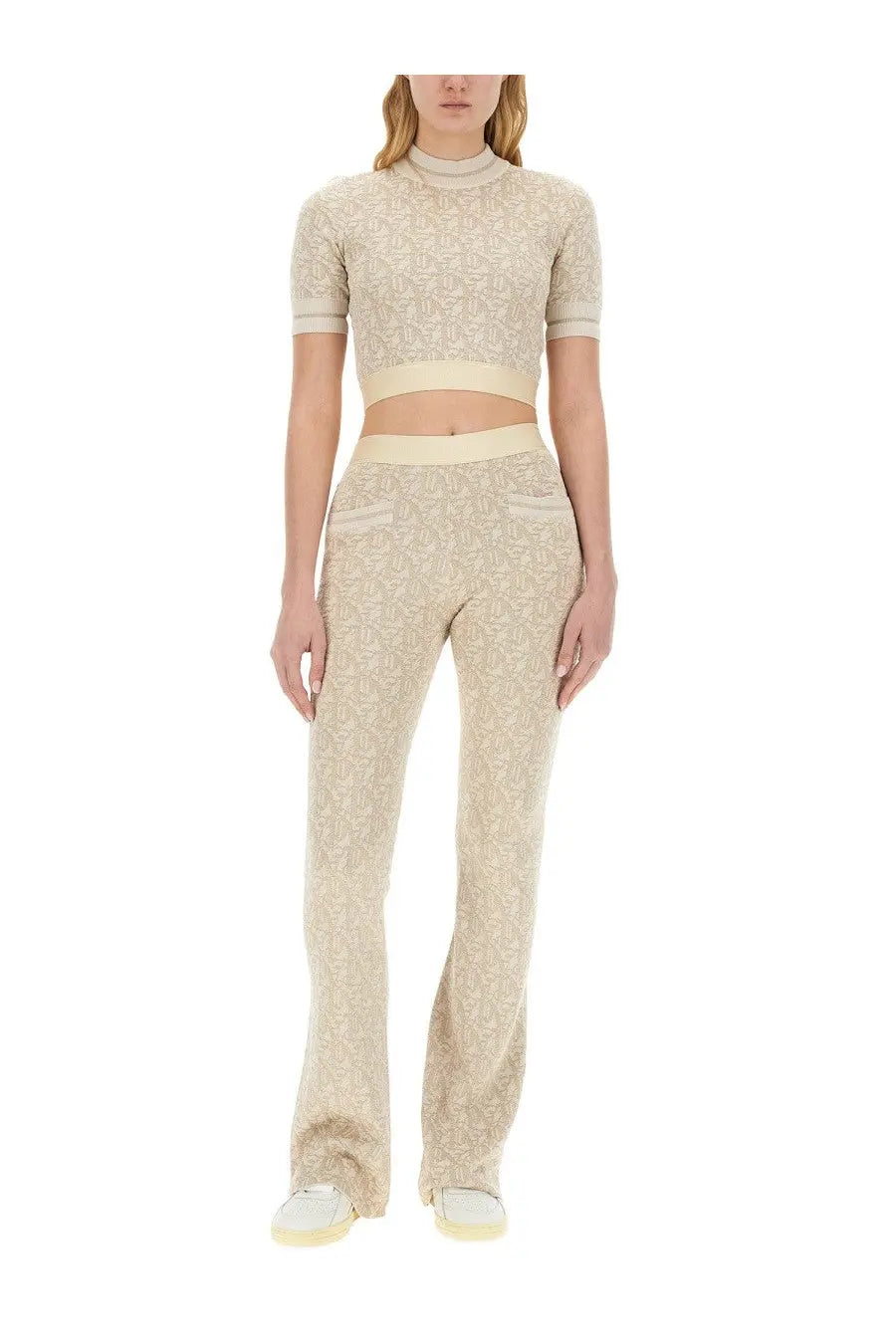 Palm Angels Women's Monogram Jersey White, view 2