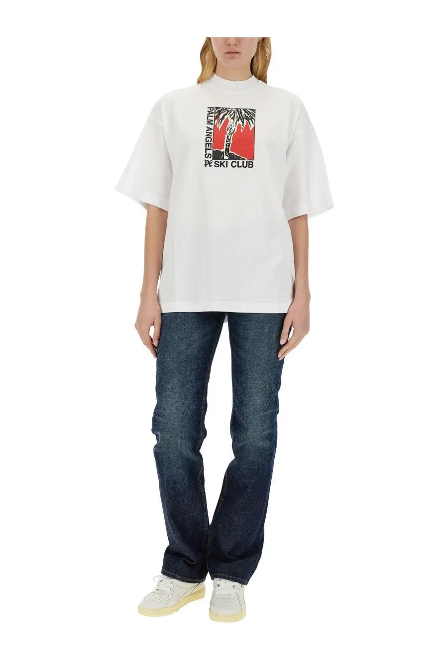 Palm Angels Women's Palm Ski Club Shirt White, view 2