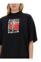 Palm Angels Women's Palm Soft Fit Shirt Ski Club Black, view 4