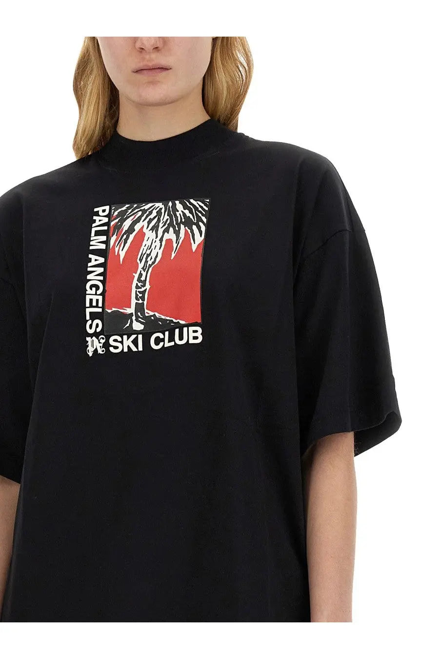 Palm Angels Women's Palm Soft Fit Shirt Ski Club Black, view 4