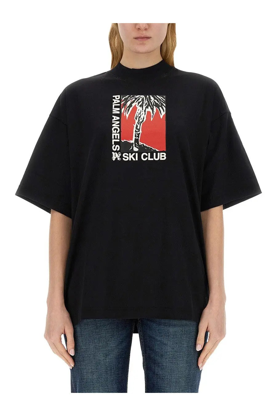 Palm Angels Women's Palm Soft Fit Shirt Ski Club Black