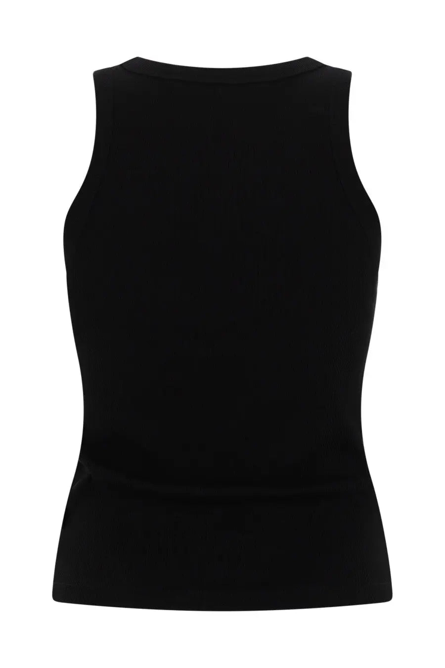 Palm Angels women’s black sleeveless top with a fitted form-fitting silhouette ideal for stylish casual wear