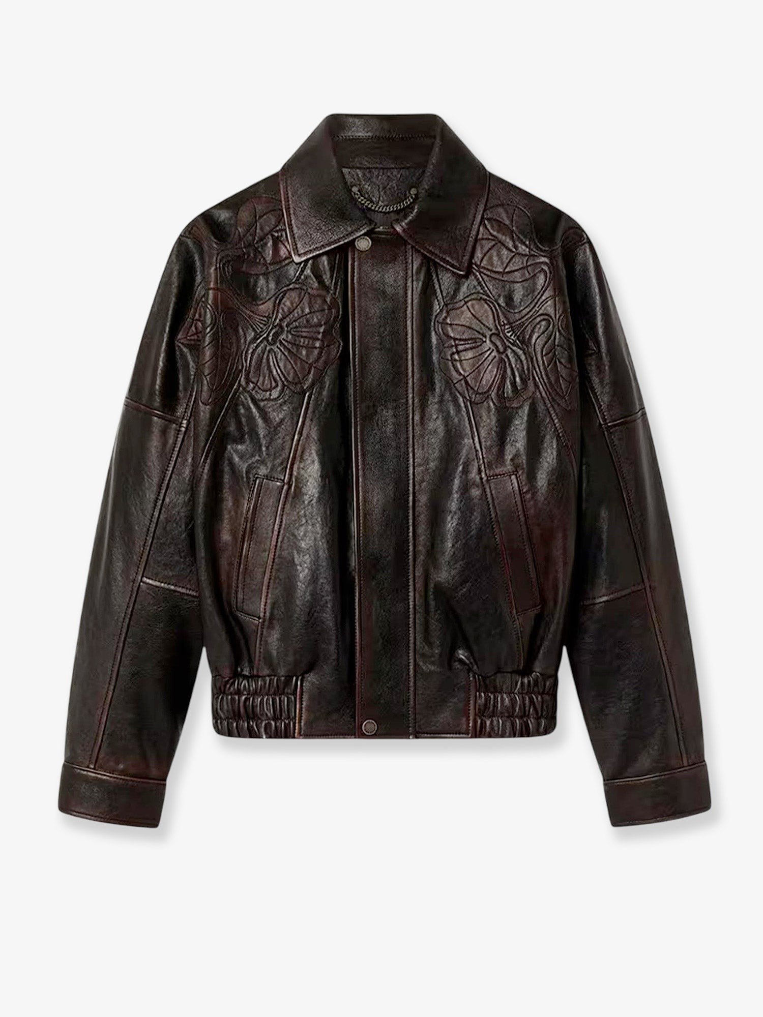 Golden Goose Women's Palmer Leather Jacket Blue