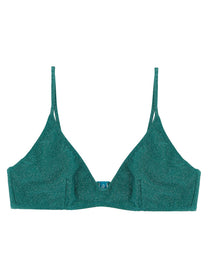Mc2 Saint Barth Paloma Bikini Top Green