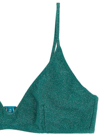 Mc2 Saint Barth Paloma Bikini Top Green