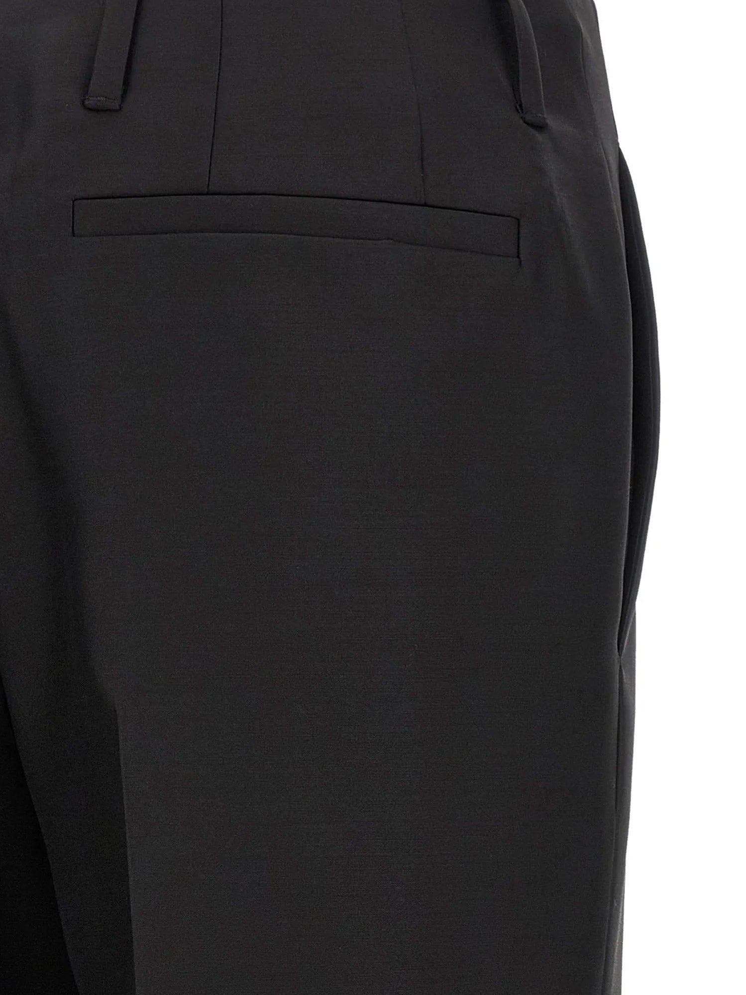 Dries Van Noten Women's Paloma Wool and Silk Trousers Black