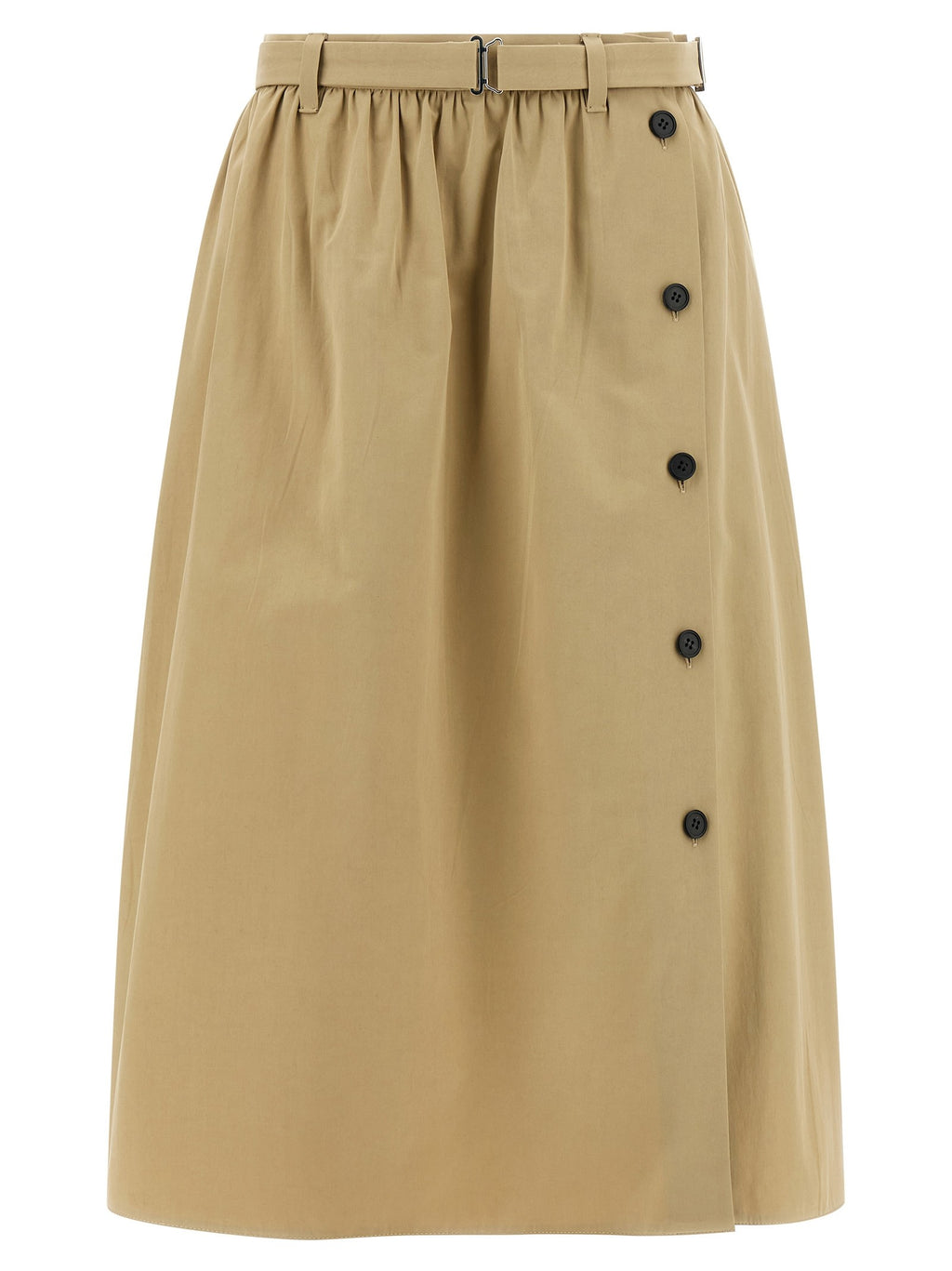 PRADA Panama Old Cotton Skirt Beige