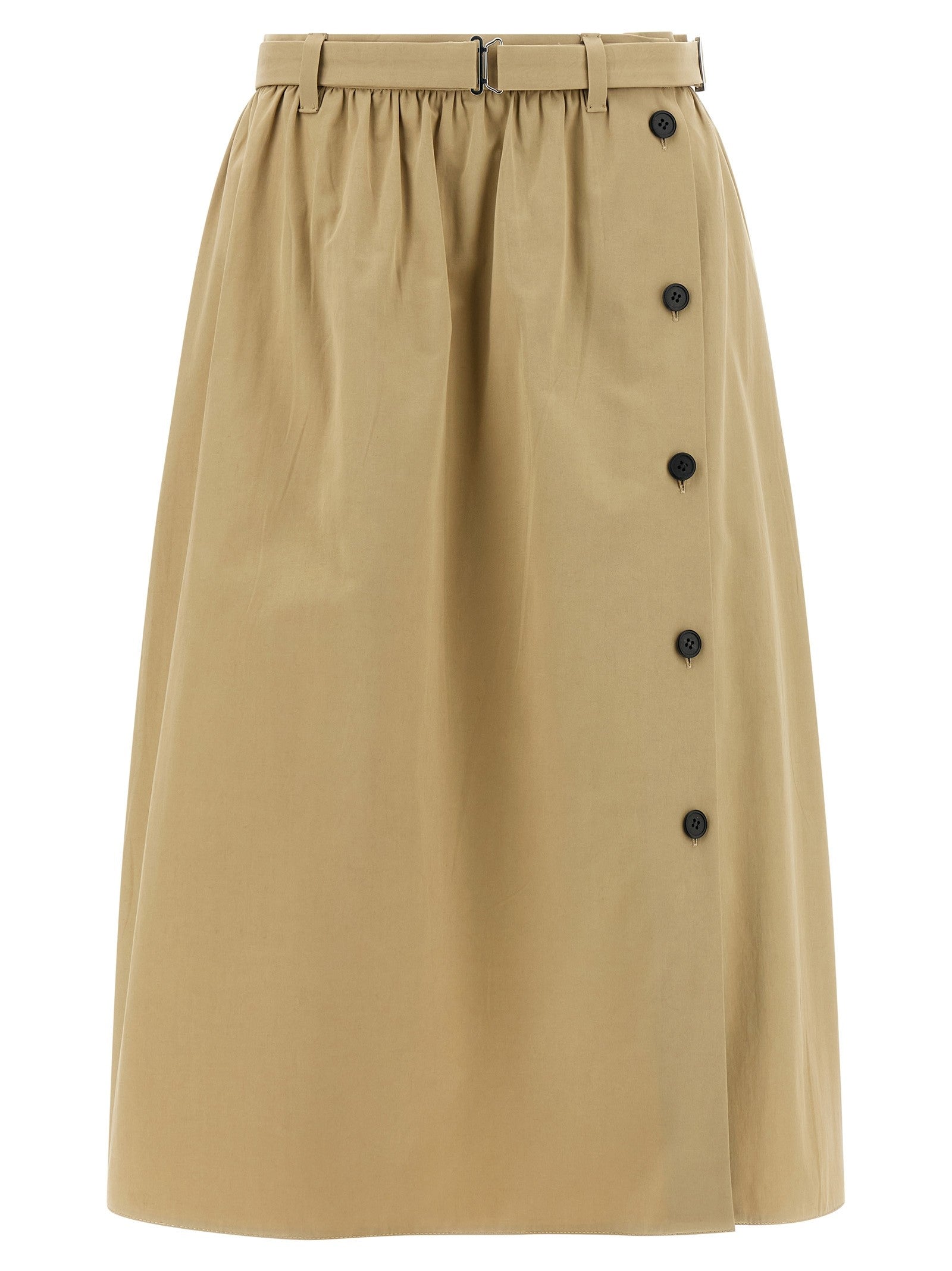 PRADA Panama Old Cotton Skirt Beige