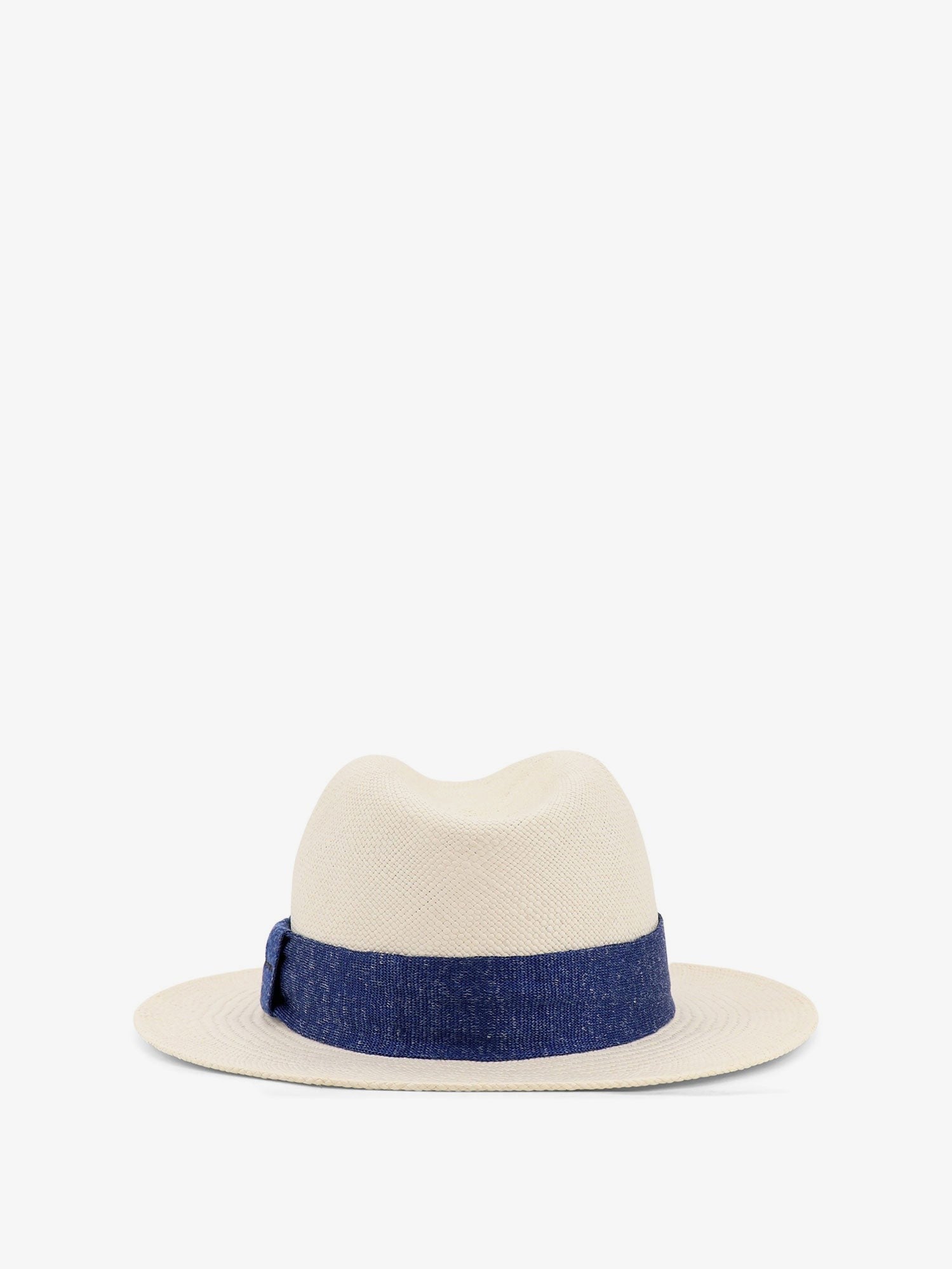 Kiton Men's Panama Straw Hat Blue