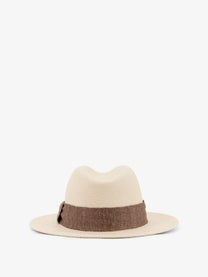 Kiton Men's Panama Straw Hat Brown