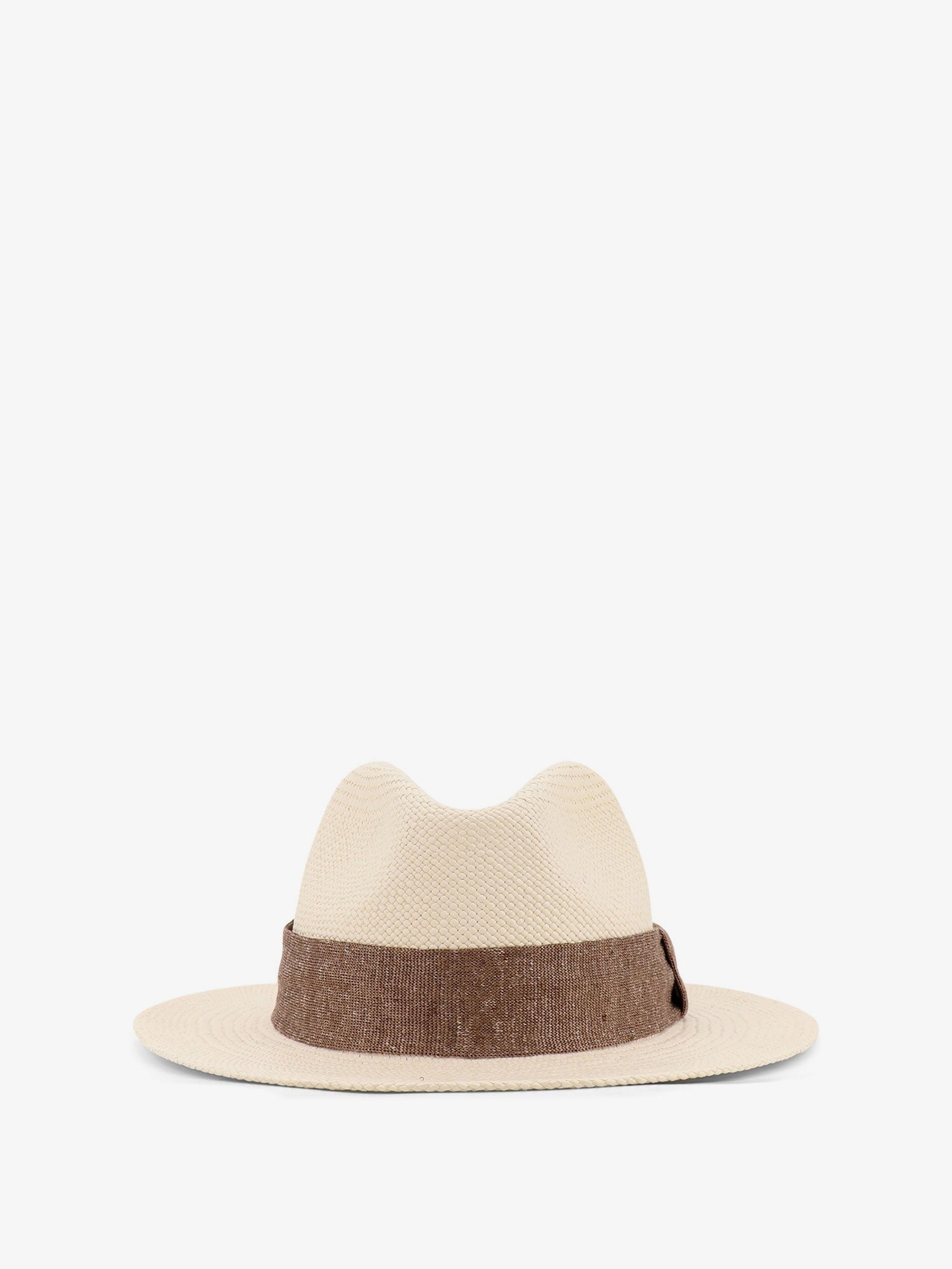 Kiton Men's Panama Straw Hat Brown