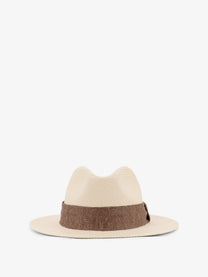 Kiton Men's Panama Straw Hat Brown