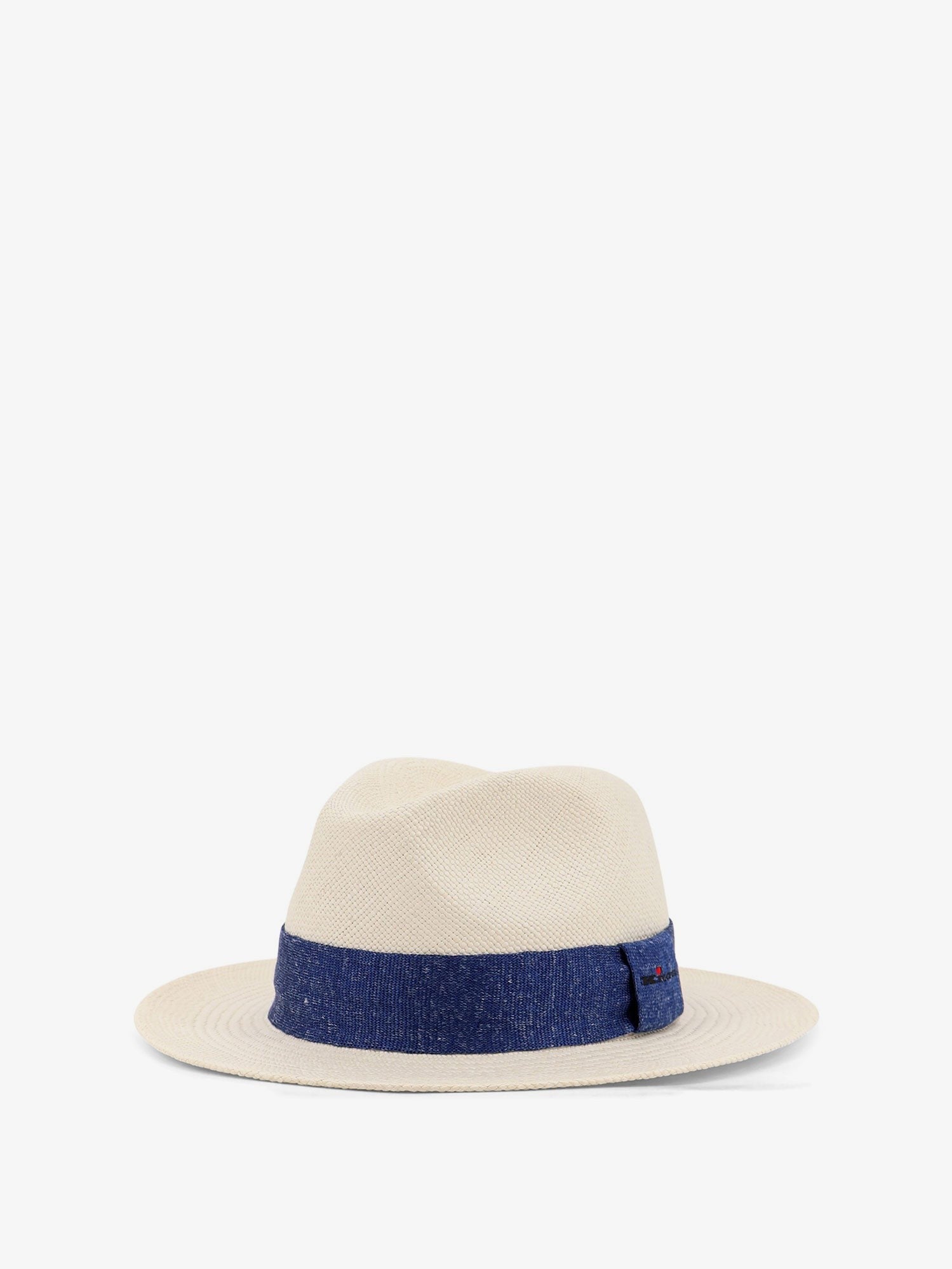 Kiton Men's Panama Straw Hat Blue
