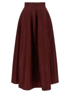 Alberta Ferretti Panel Skirt Red