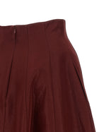 Alberta Ferretti Panel Skirt Red, view 4
