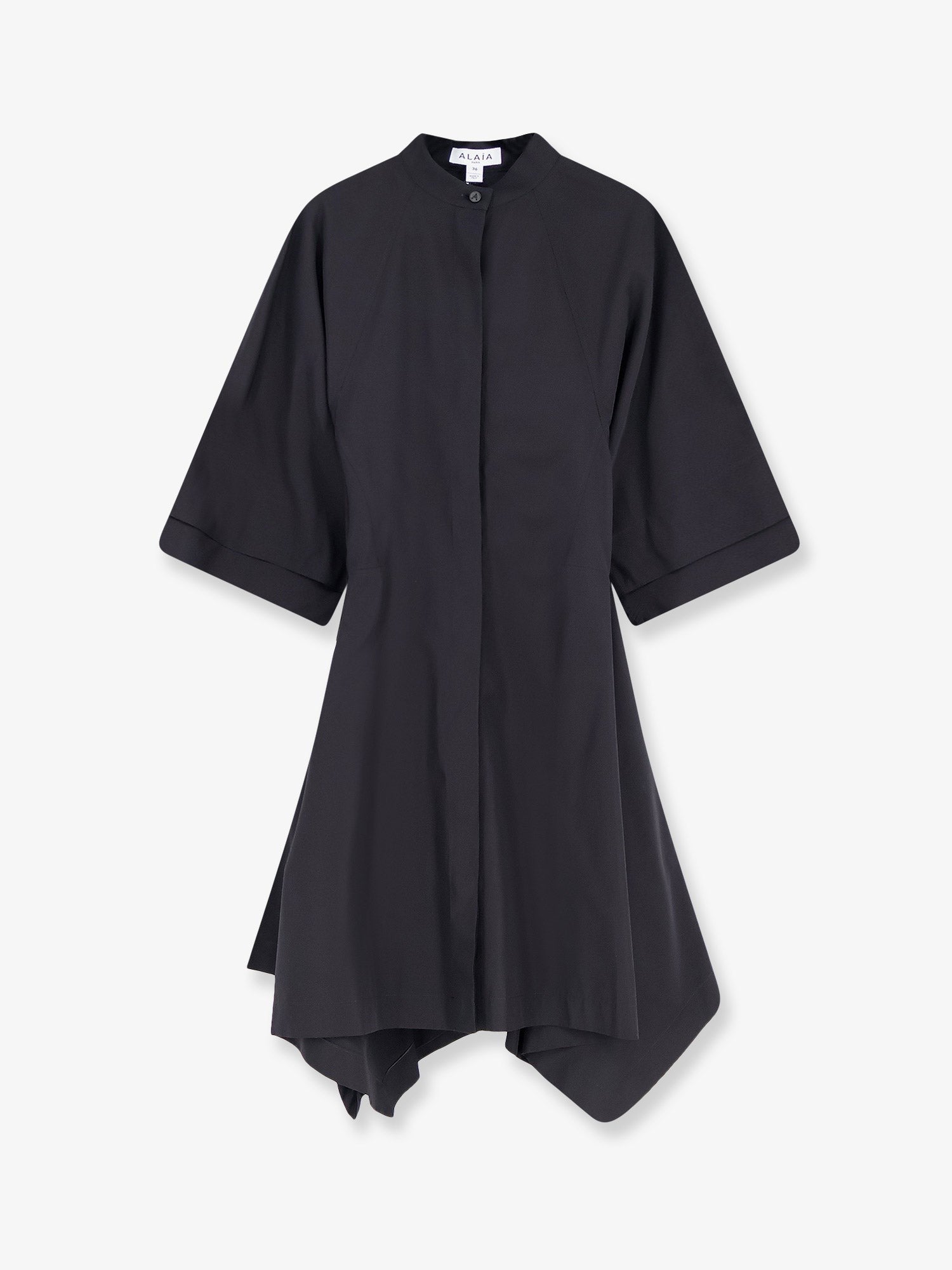 ALAÏA Women's Panelled Cotton Dress Black
