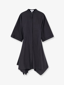 ALAÏA Women's Panelled Cotton Dress Black