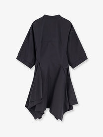 ALAÏA Women's Panelled Cotton Dress Black