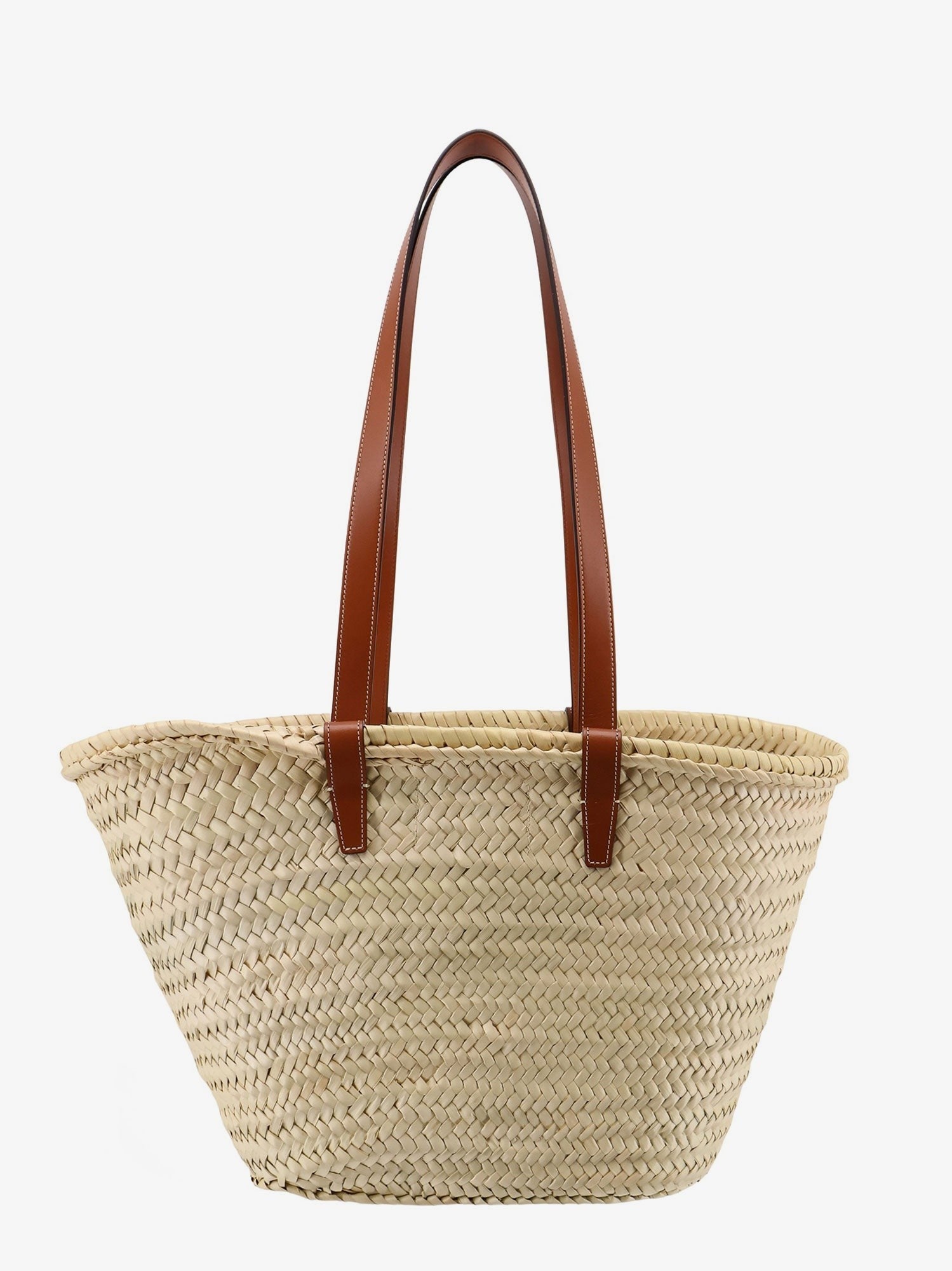 Celine Women's Panier Shoulder Bag in Raffia Beige