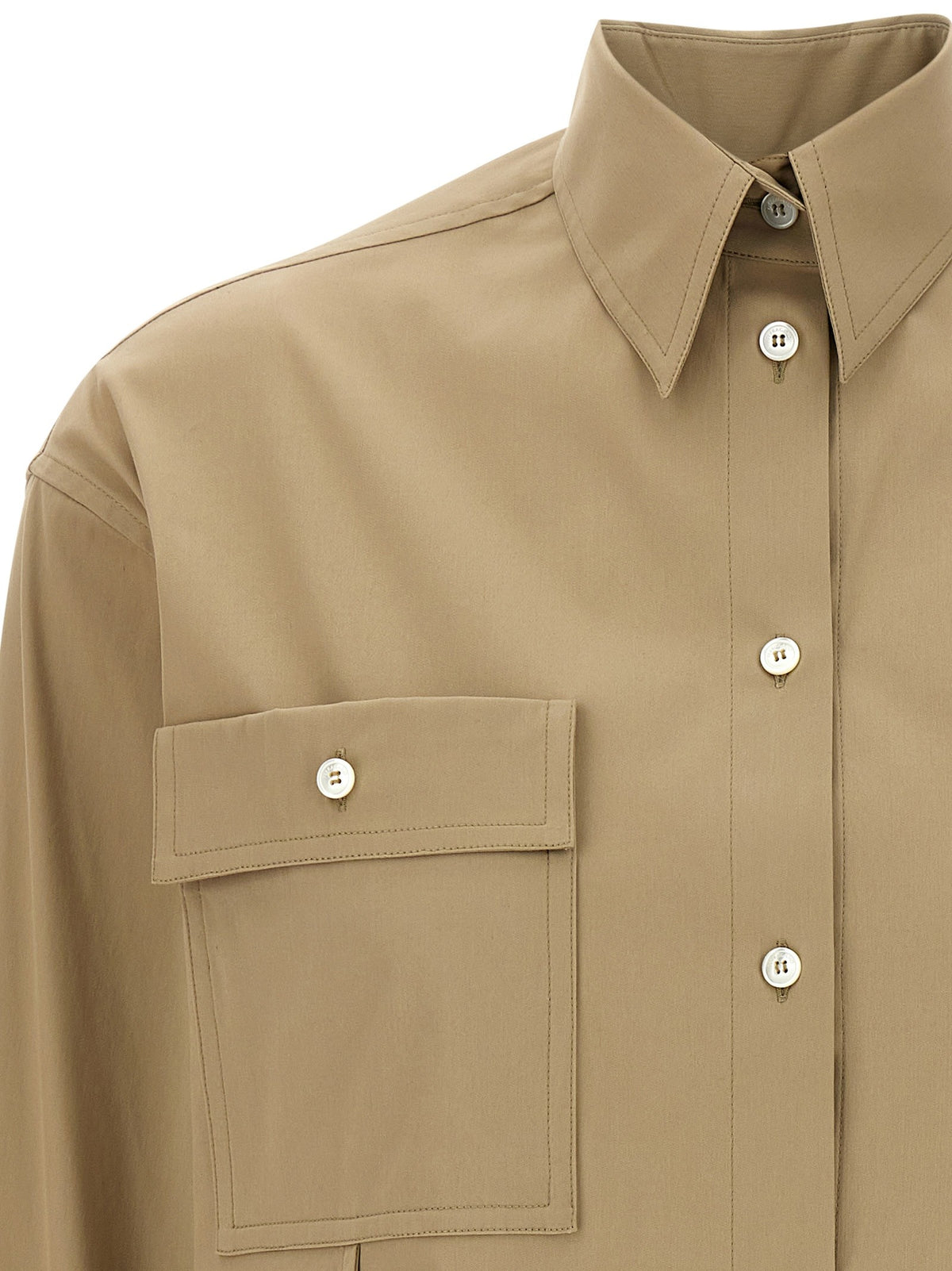 Ferragamo Pannelli Shirt Beige, view 3