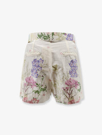 Charo Ruiz Ibiza Women's Pansy Cotton Blend Shorts White