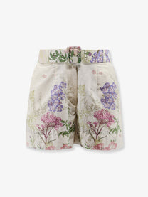 Charo Ruiz Ibiza Women's Pansy Cotton Blend Shorts White
