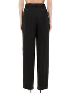 Michael Kors Women's Satin Wide Trousers Black, view 3