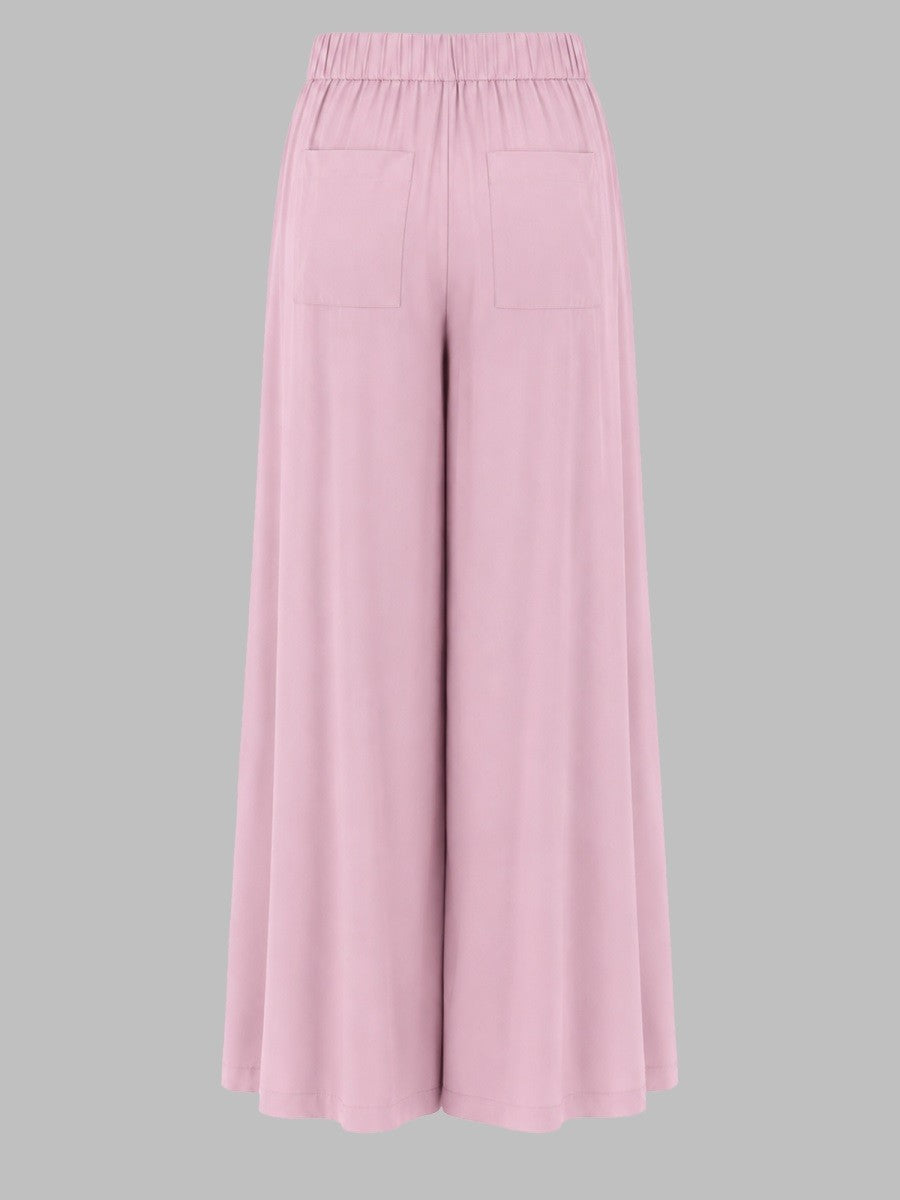 Nude Lucy Women's Pantalone Gamba Ampia Blue