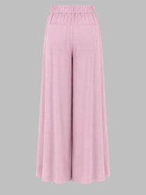 Nude Lucy Women's Pantalone Gamba Ampia Blue