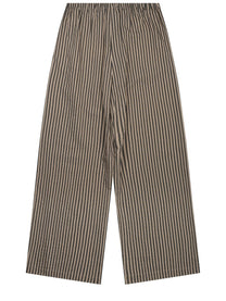 Alysi Women's Wide Striped Trousers Beige, view 2