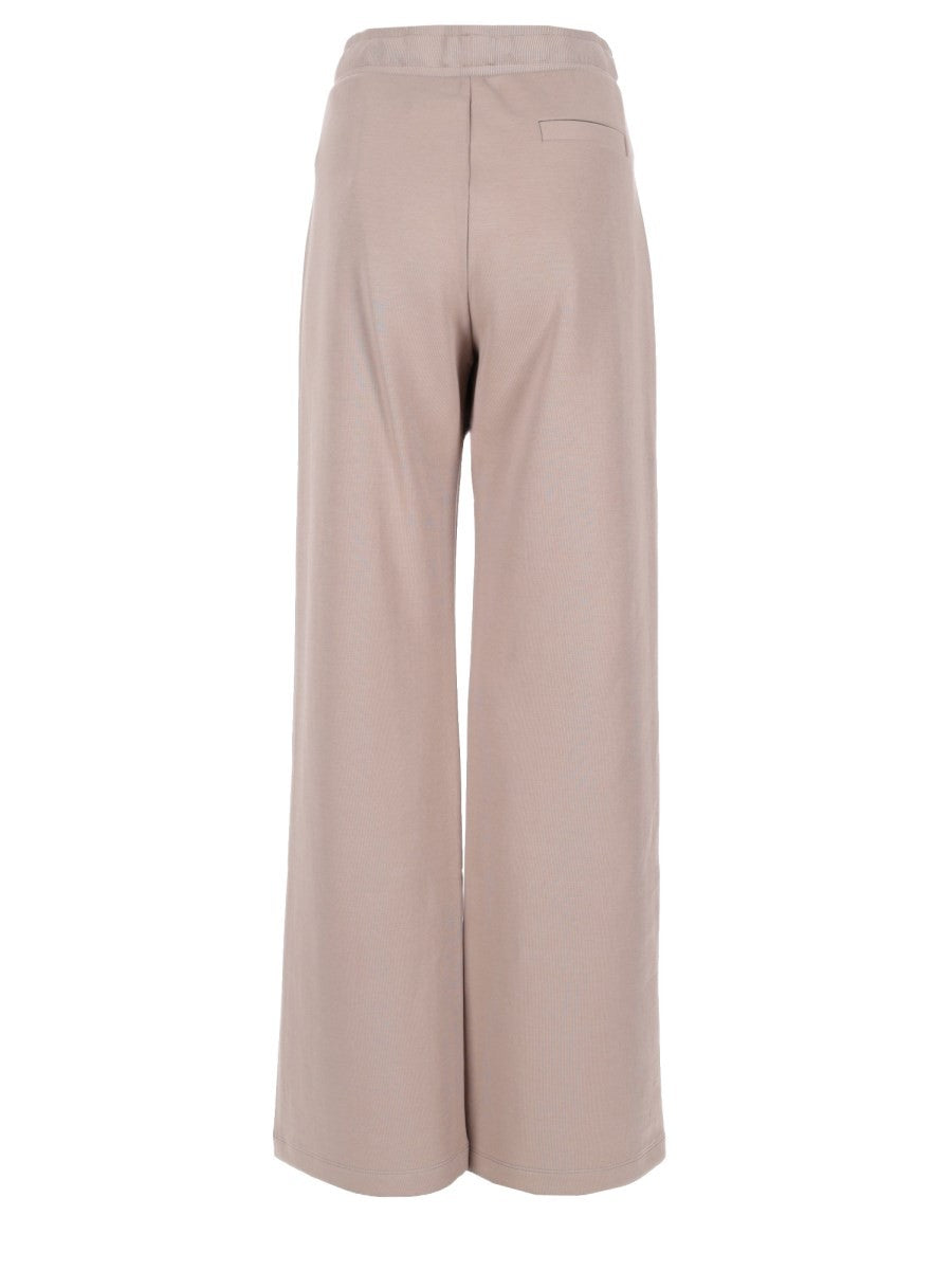 S MAX MARA Women's Wide Bali Trousers Beige, view 4