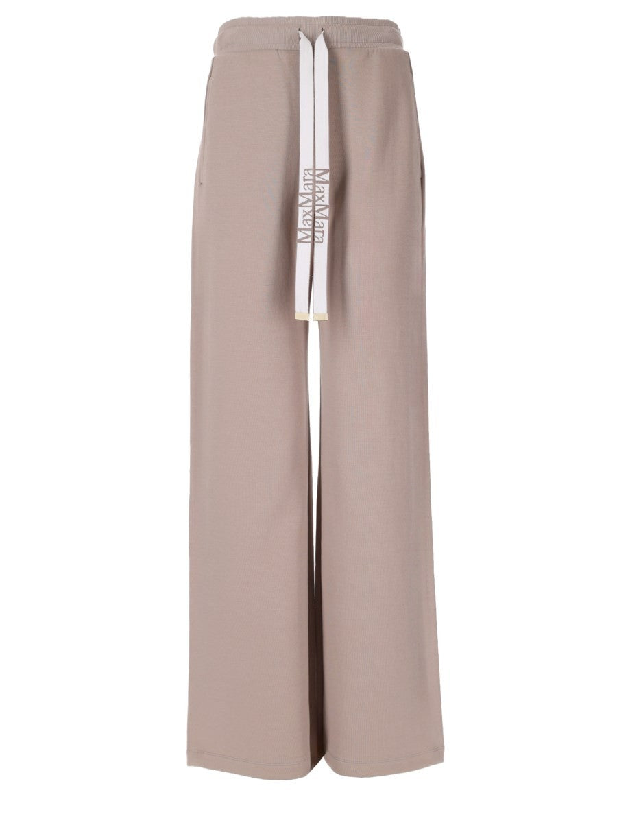 S MAX MARA Women's Wide Bali Trousers Beige
