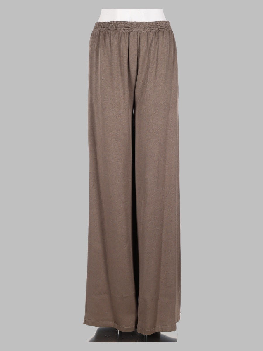 Fabiana Filippi Women's Pantalone Ampio in Enver Satin Lucido Brown