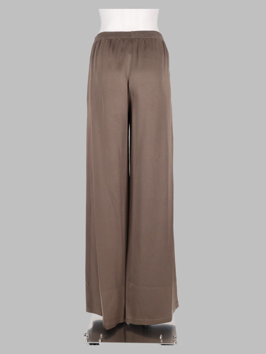 Fabiana Filippi Women's Pantalone Ampio in Enver Satin Lucido Brown