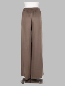 Fabiana Filippi Women's Pantalone Ampio in Enver Satin Lucido Brown