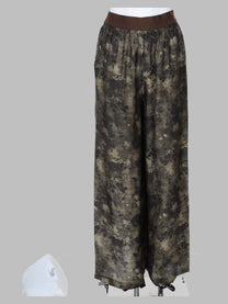 Uma Wang Women's Viscose Cupro Wide Trousers Green
