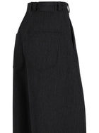 Balenciaga Women's Wool Barrel Trousers Grey